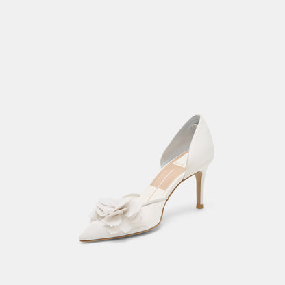 Dolce Vita SHOES Evelin White Mesh Heels
