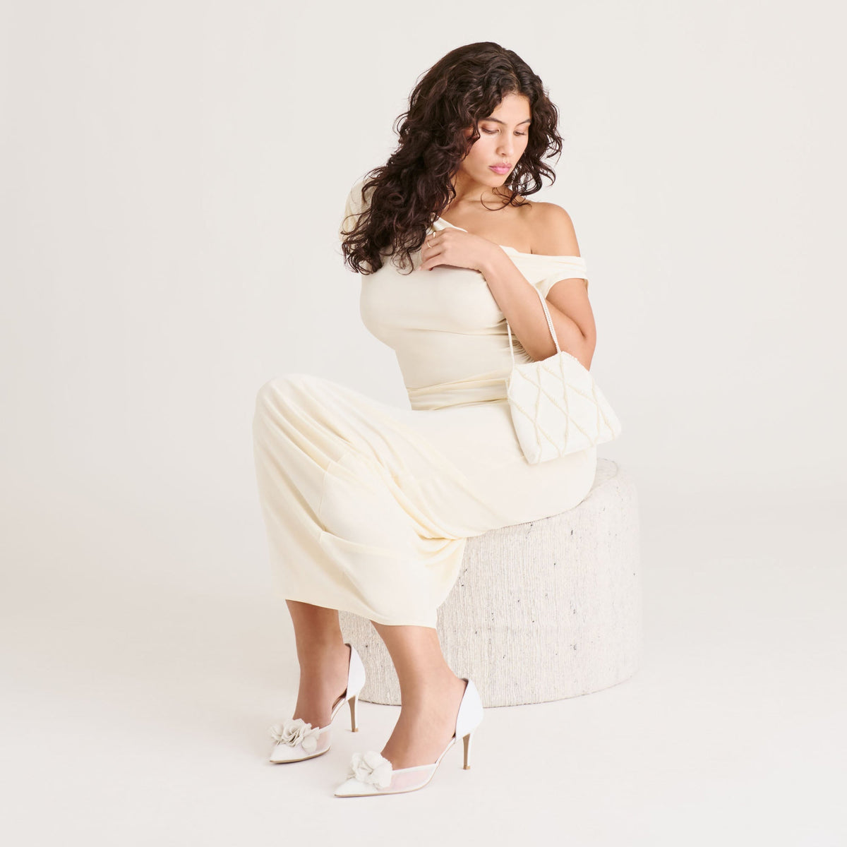 Dolce Vita SHOES Evelin White Mesh Heels