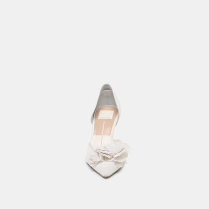 Dolce Vita SHOES Evelin White Mesh Heels