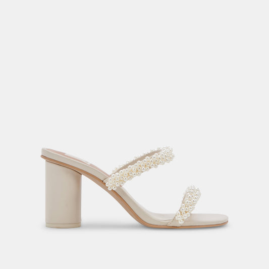 Dolce Vita SHOES NOEL Heels Vanilla Pearls | Vanilla Pearl Bead Heels
 – Dolce Vita