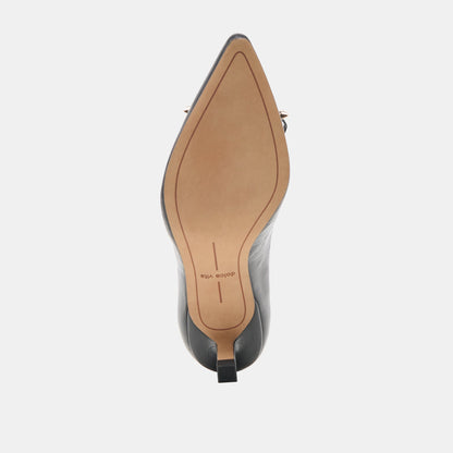Dolce Vita SHOES Clarie Midnight Crinkle Patent Leather Heels