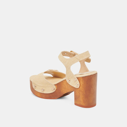 Dolce Vita SHOES YANDY HEELS LT NATURAL RAFFIA
 – Dolce Vita