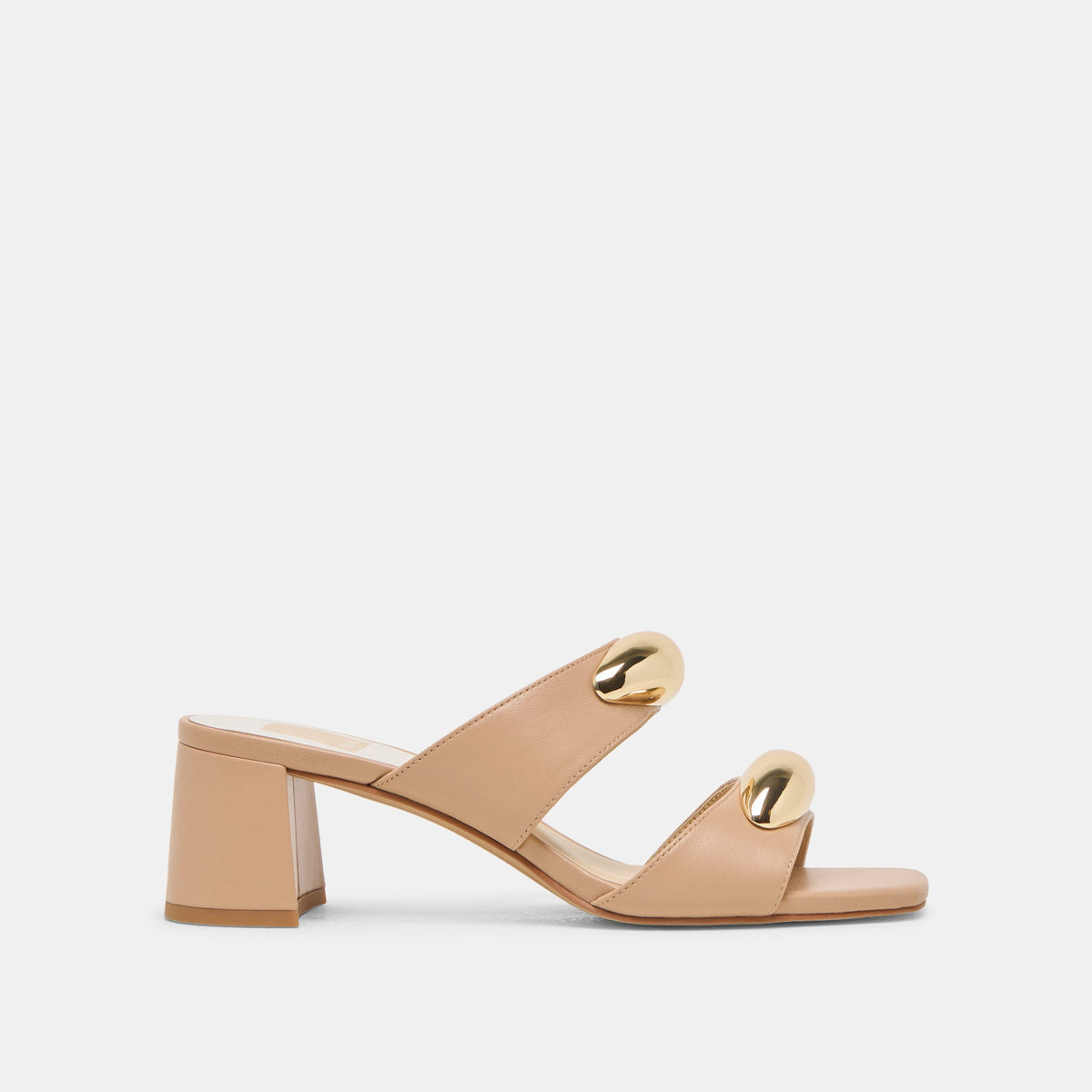 Dolce Vita SHOES Barnet Light Tan Leather Heels
