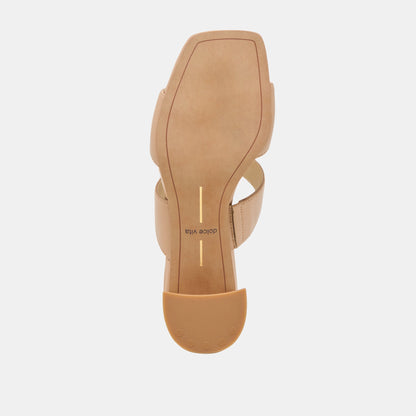 Dolce Vita SHOES Barnet Light Tan Leather Heels