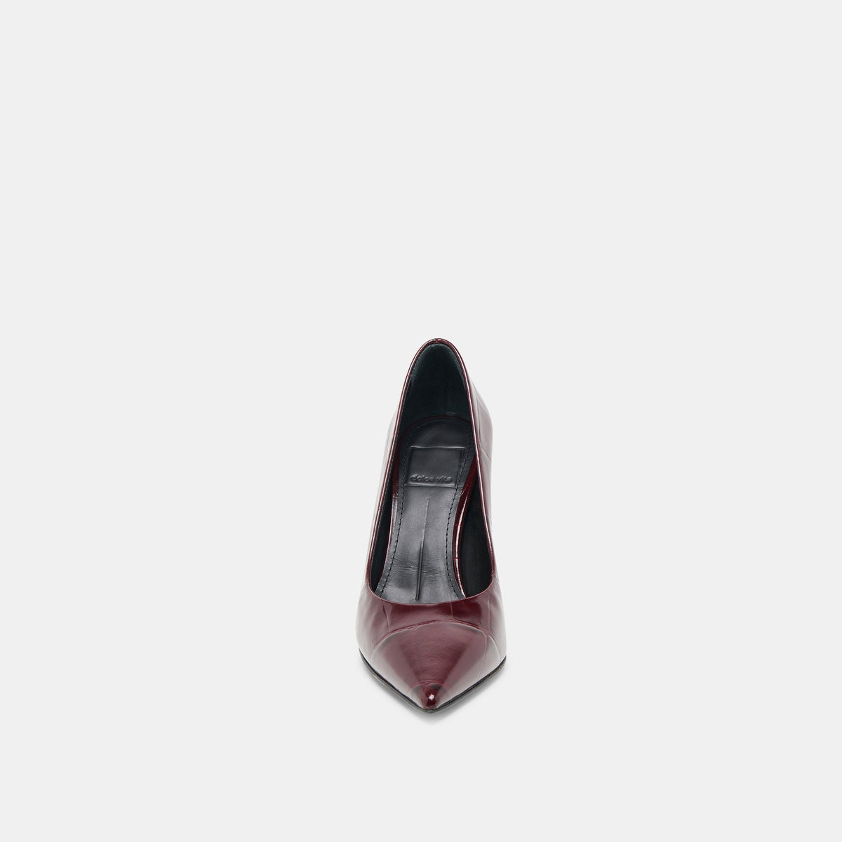 Dolce Vita SHOES Misty Burgundy Croco Embossed Leather Heels