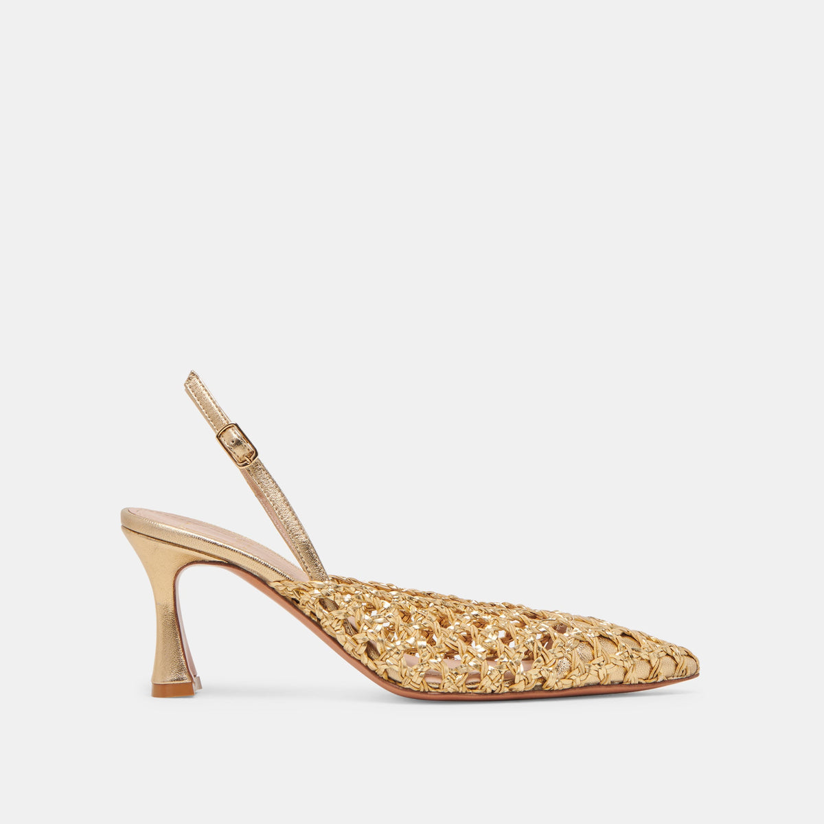 Dolce Vita SHOES GLORIA HEELS GOLD WOVEN
 – Dolce Vita