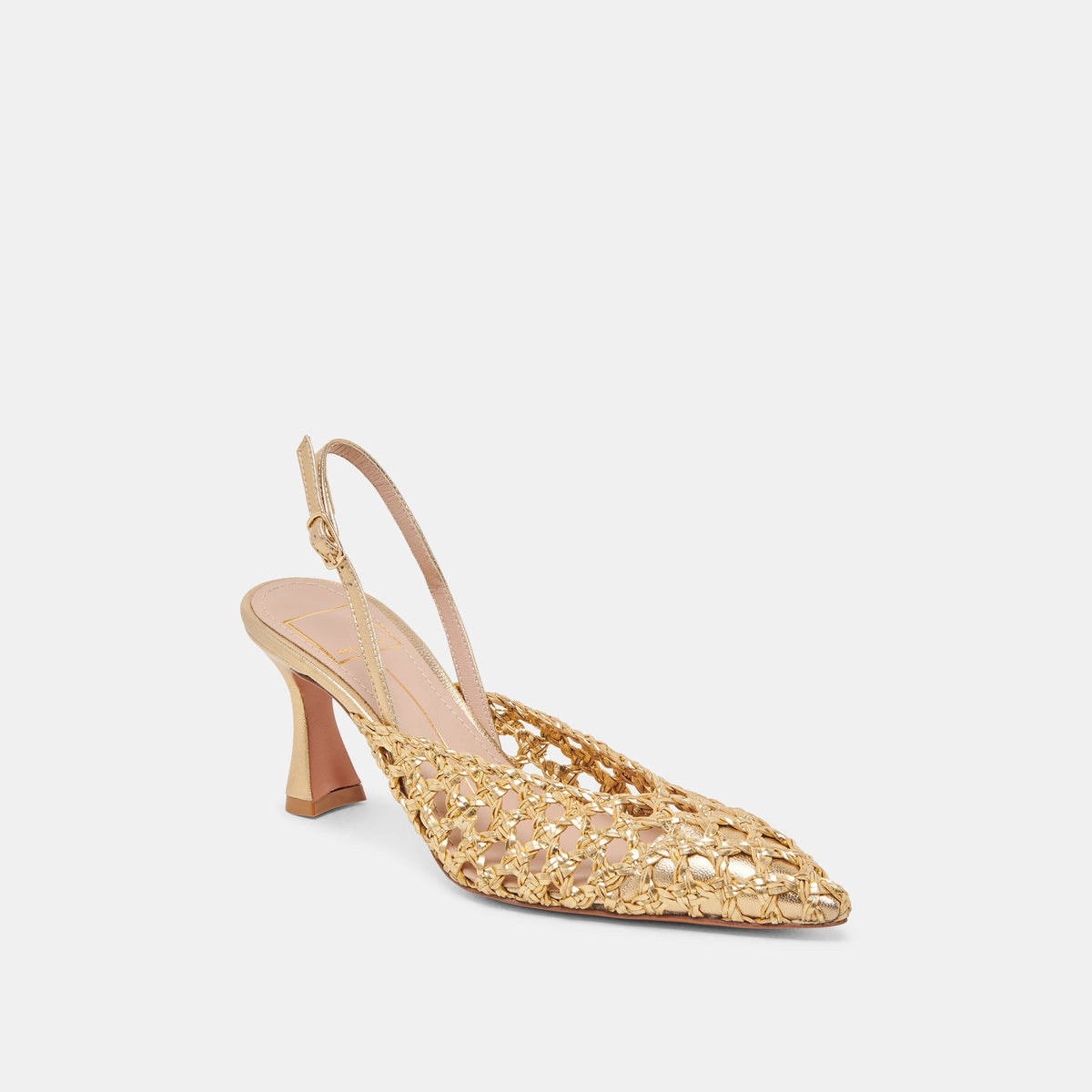 Dolce Vita SHOES GLORIA HEELS GOLD WOVEN
 – Dolce Vita