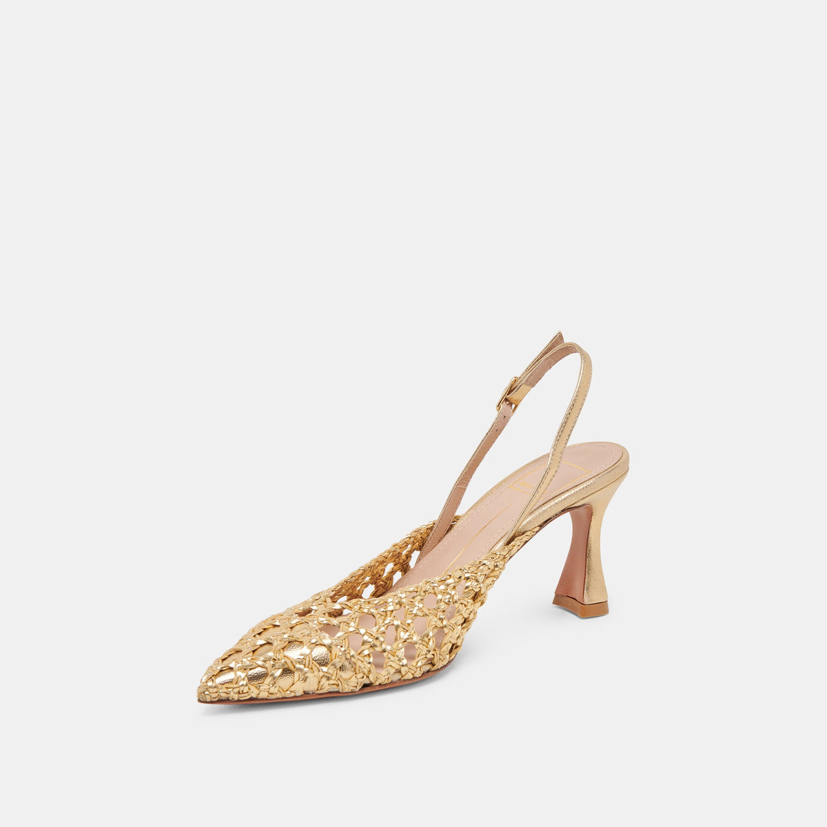 Dolce Vita SHOES GLORIA HEELS GOLD WOVEN
 – Dolce Vita