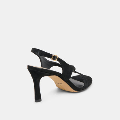 Dolce Vita SHOES Izela Onyx Suede Heels