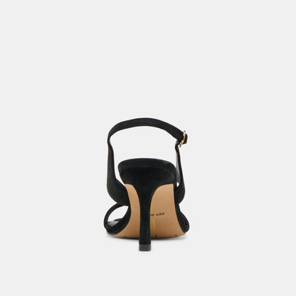 Dolce Vita SHOES Izela Onyx Suede Heels
