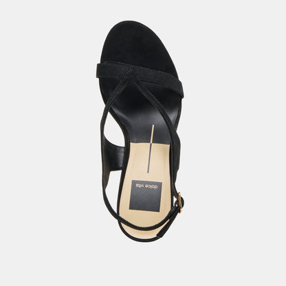 Dolce Vita SHOES Izela Onyx Suede Heels