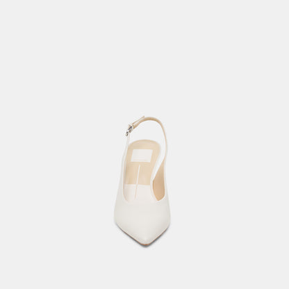 Dolce Vita SHOES ELASI HEELS WHITE LEATHER
 – Dolce Vita