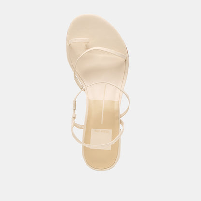 Dolce Vita SHOES Trini Creme Leather Heels