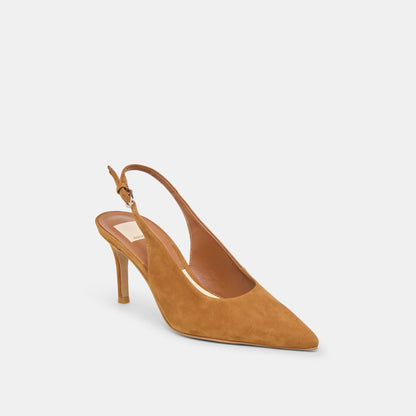 Dolce Vita SHOES Elasi Brown Nubuck Heels