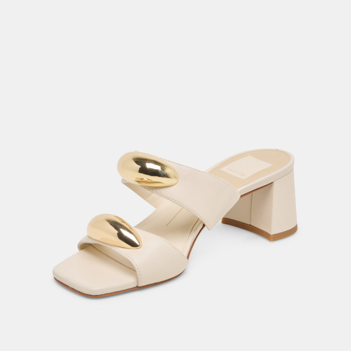 Dolce Vita SHOES Barnet Bone Leather Heels