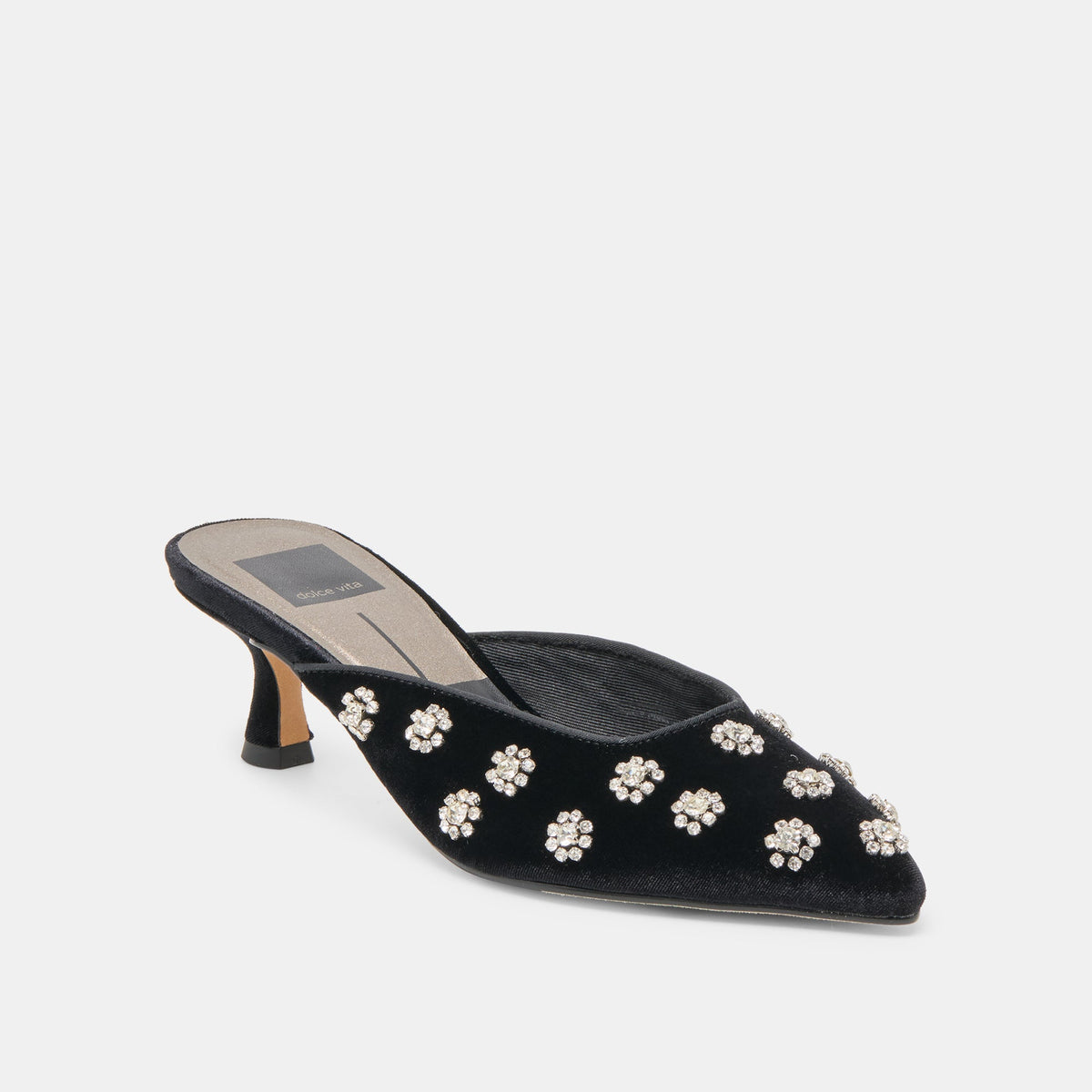 Dolce Vita SHOES Clara Nero Velvet Heels