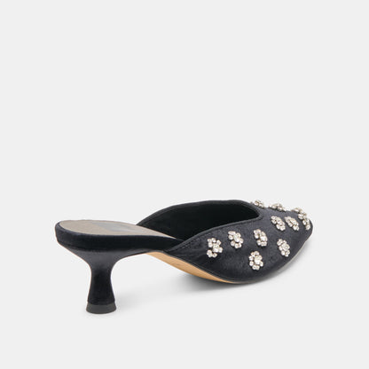 Dolce Vita SHOES Clara Nero Velvet Heels