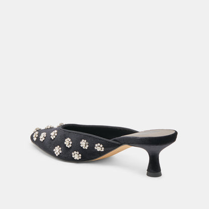 Dolce Vita SHOES Clara Nero Velvet Heels