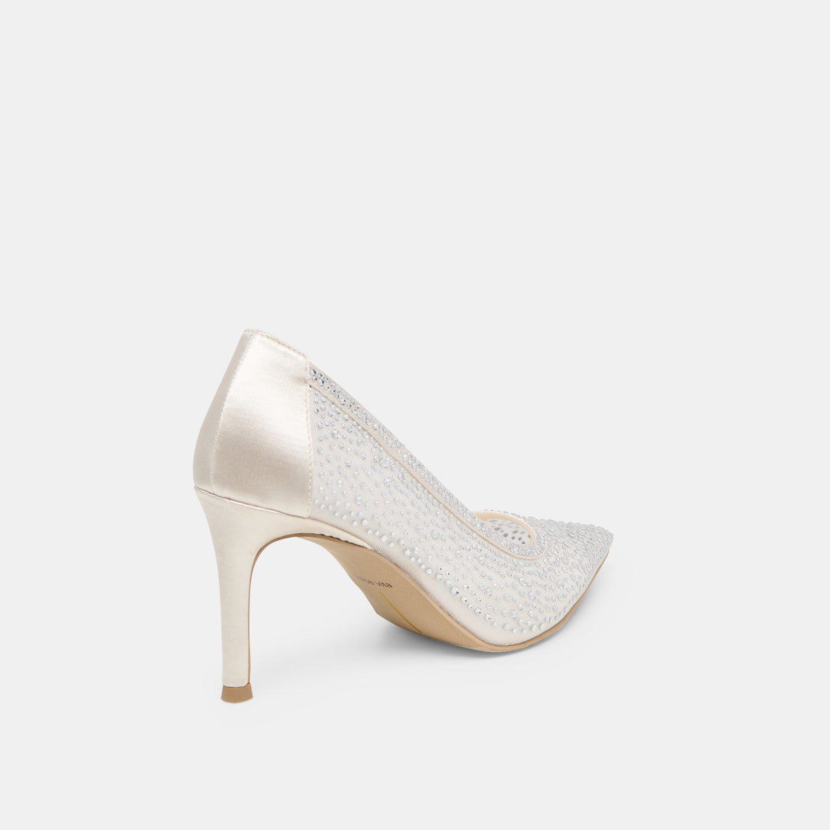 Dolce Vita SHOES Kashe Crystal White Mesh Heels