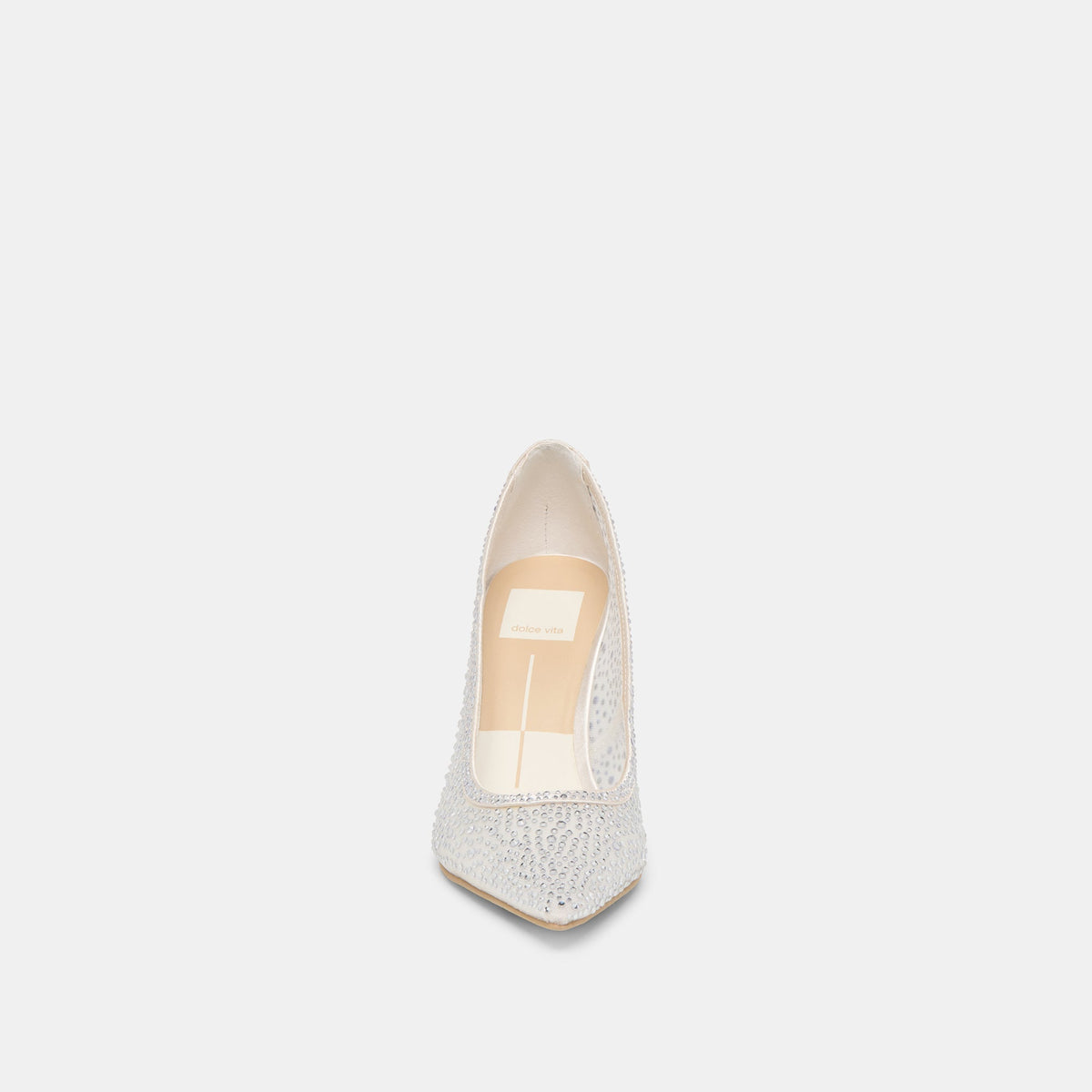 Dolce Vita SHOES Kashe Crystal White Mesh Heels