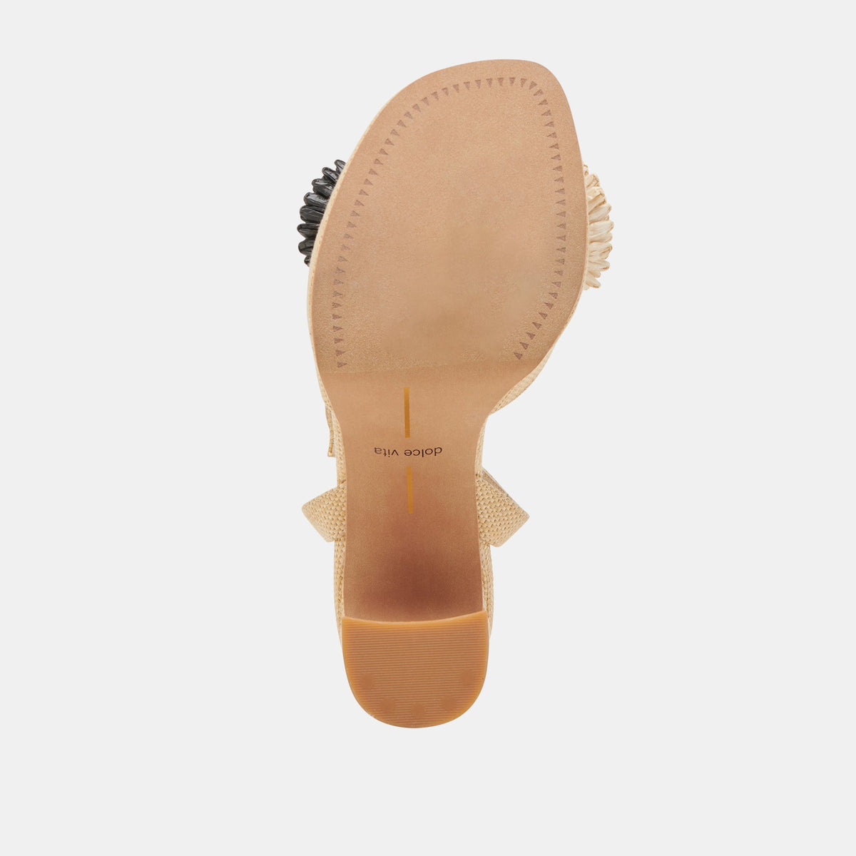 Dolce Vita SHOES OLIVEA HEELS BLACK NATURAL RAFFIA
 – Dolce Vita