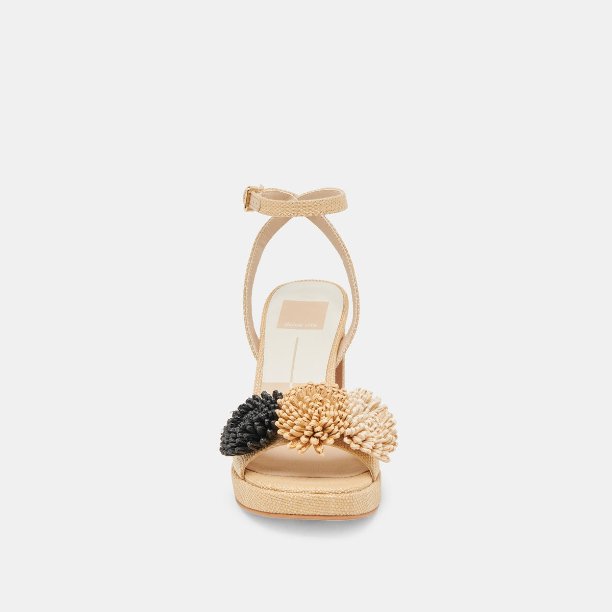 Dolce Vita SHOES OLIVEA HEELS BLACK NATURAL RAFFIA
 – Dolce Vita