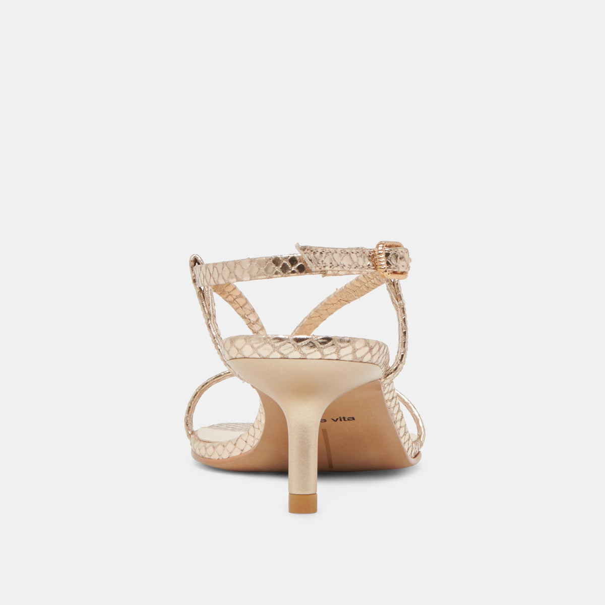 Dolce Vita SHOES LAURY HEELS CHAMPAGNE EMBOSSED LEATHER
 – Dolce Vita