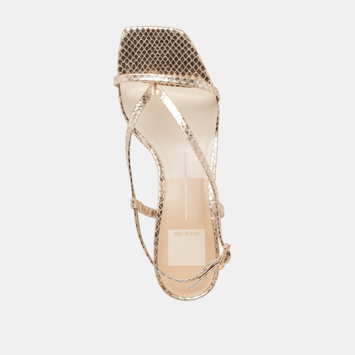 Dolce Vita SHOES LAURY HEELS CHAMPAGNE EMBOSSED LEATHER
 – Dolce Vita