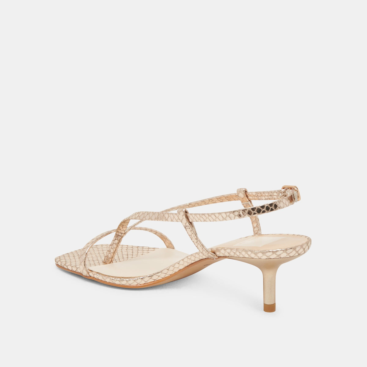 Dolce Vita SHOES LAURY HEELS CHAMPAGNE EMBOSSED LEATHER
 – Dolce Vita