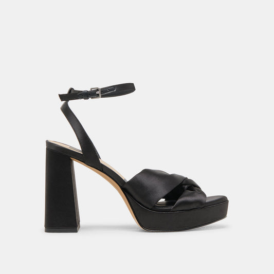 Dolce Vita SHOES PARLO HEELS ONYX SATIN
 – Dolce Vita