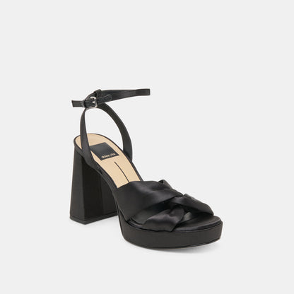 Dolce Vita SHOES PARLO HEELS ONYX SATIN
 – Dolce Vita