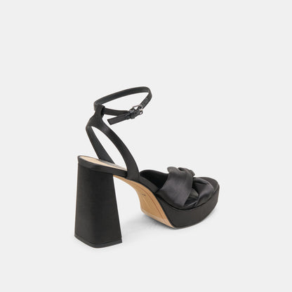 Dolce Vita SHOES PARLO HEELS ONYX SATIN
 – Dolce Vita