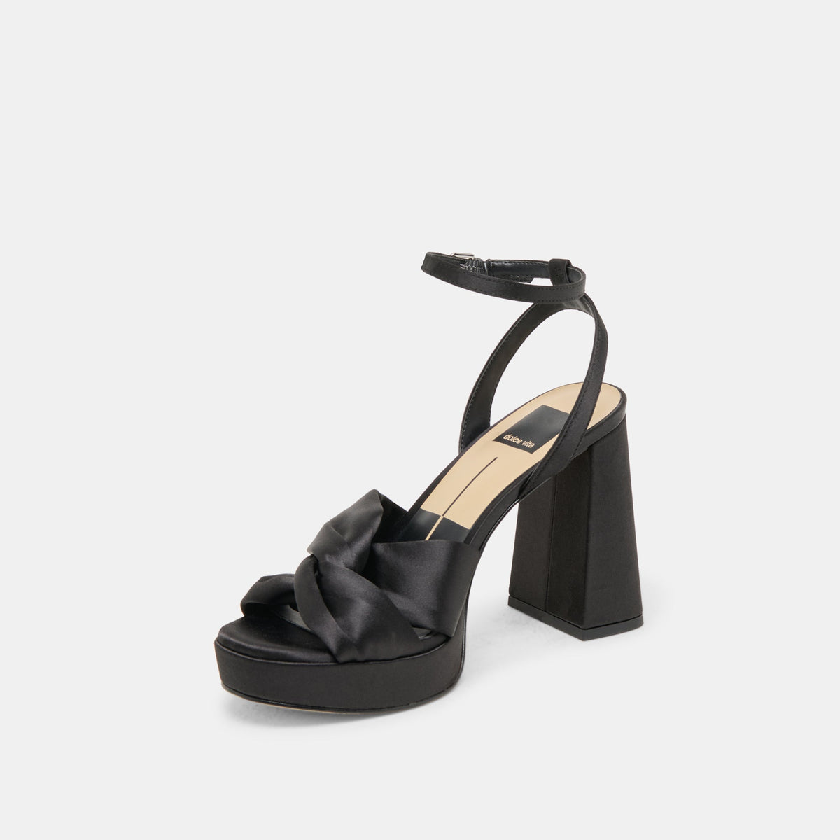 Dolce Vita SHOES PARLO HEELS ONYX SATIN
 – Dolce Vita