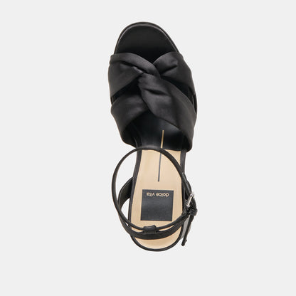 Dolce Vita SHOES PARLO HEELS ONYX SATIN
 – Dolce Vita