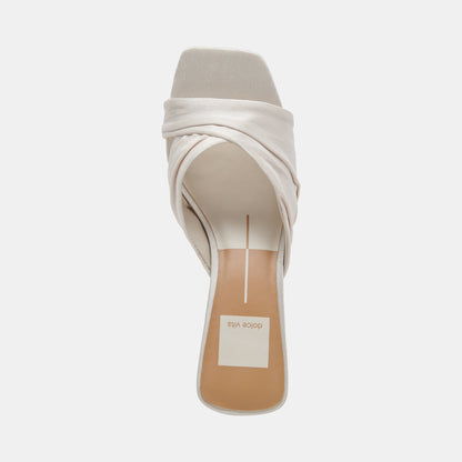 Dolce Vita SHOES CARLAN HEELS OFF WHITE SILK
 – Dolce Vita