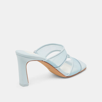Dolce Vita SHOES Gitel Wide Ice Blue Mesh Heels