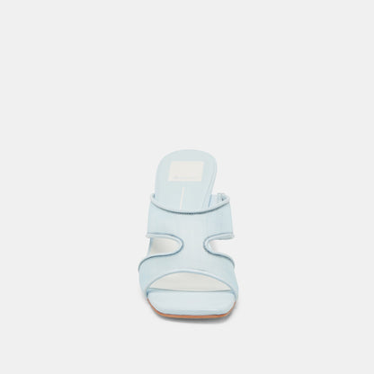 Dolce Vita SHOES Gitel Wide Ice Blue Mesh Heels