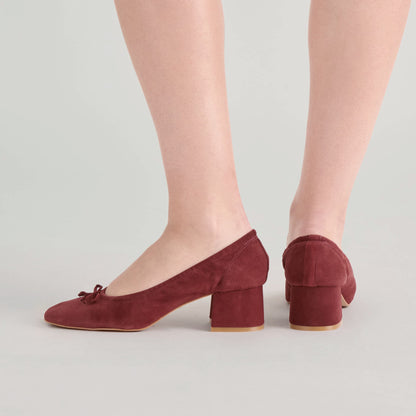 Dolce Vita SHOES Karmin Brandy Suede Heels