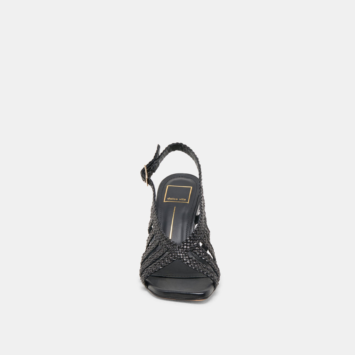 Dolce Vita SHOES SICILY HEELS BLACK WOVEN LEATHER
 – Dolce Vita