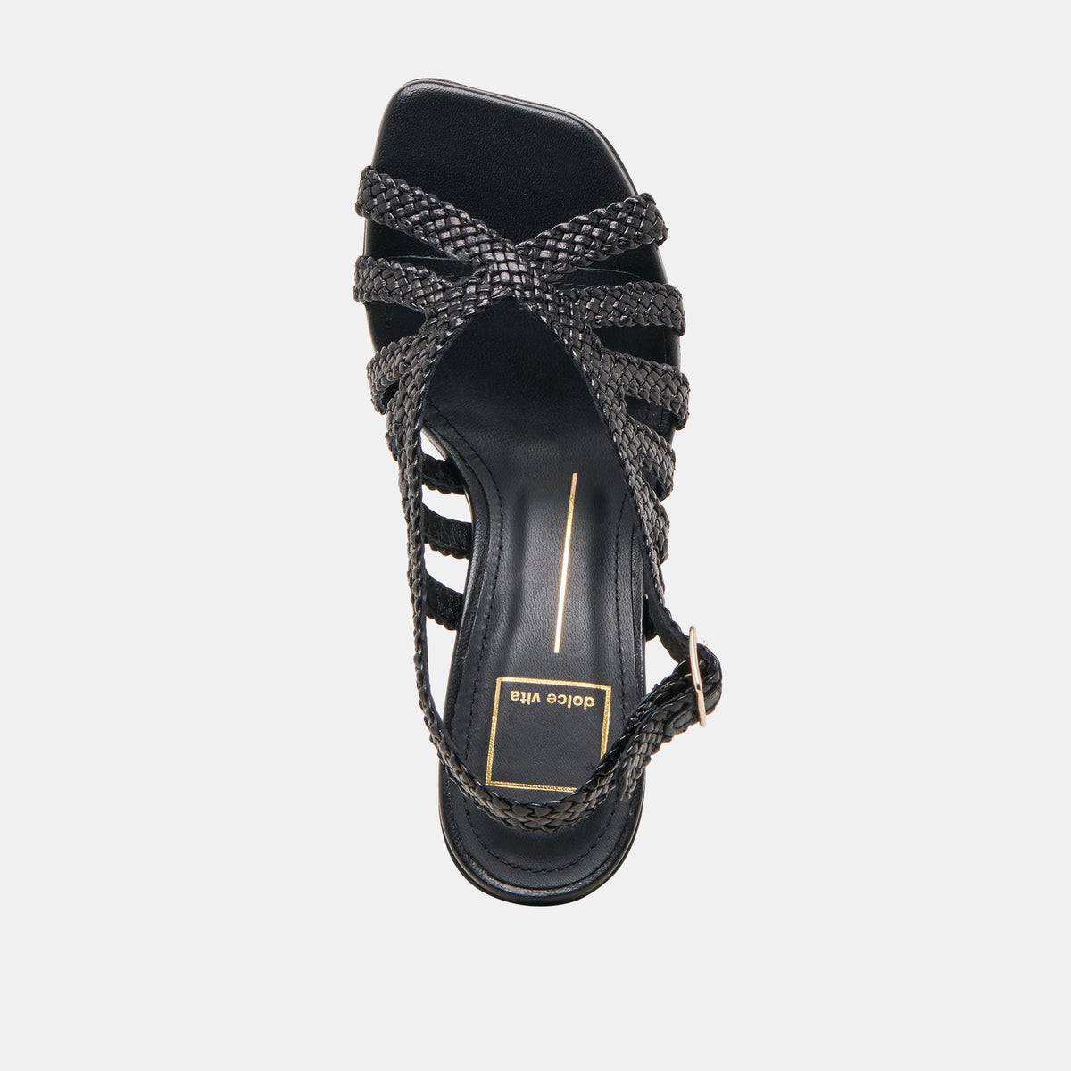Dolce Vita SHOES SICILY HEELS BLACK WOVEN LEATHER
 – Dolce Vita