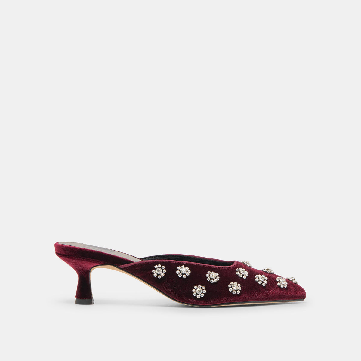 Dolce Vita SHOES Clara Bordeaux Velvet Heels