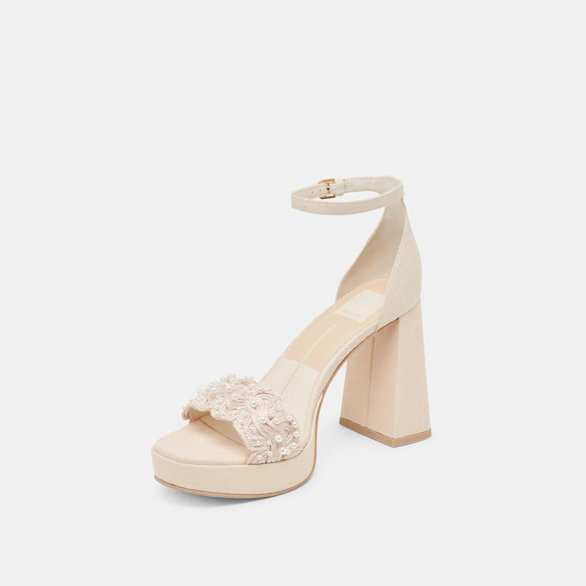 Dolce Vita SHOES PELTIN PEARL HEELS VANILLA WOVEN RAFFIA
 – Dolce Vita