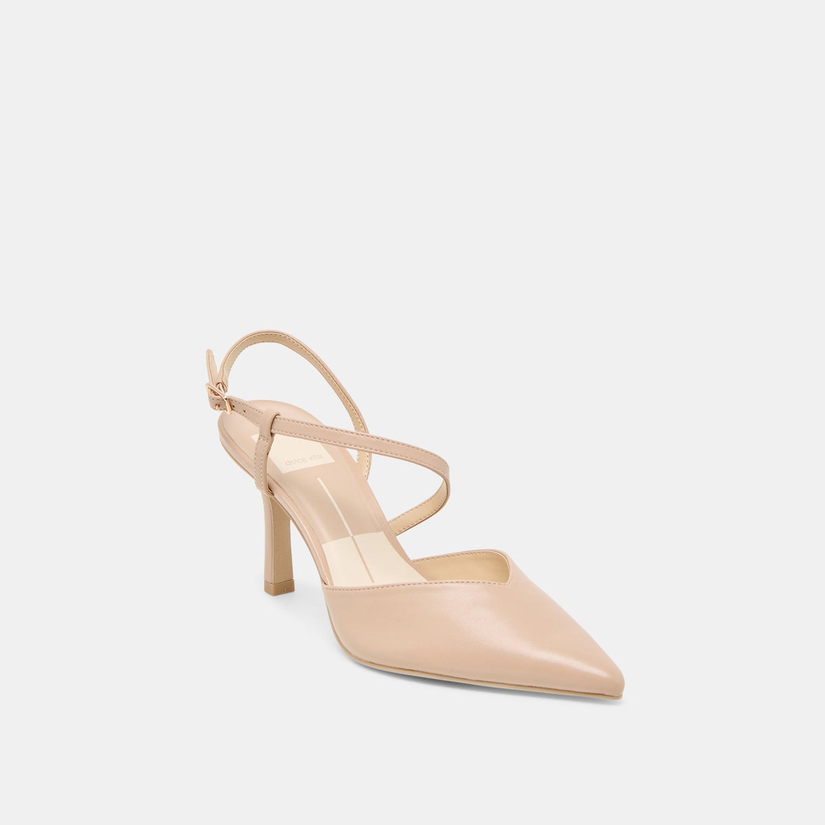 Dolce Vita SHOES Kamra Beige Leather Heels