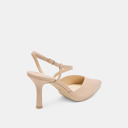 Dolce Vita SHOES Kamra Beige Leather Heels