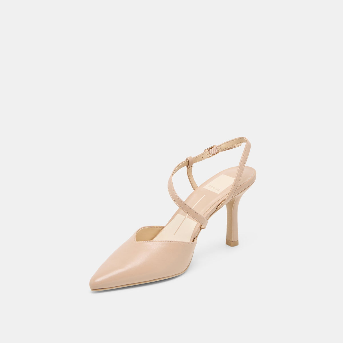 Dolce Vita SHOES Kamra Beige Leather Heels