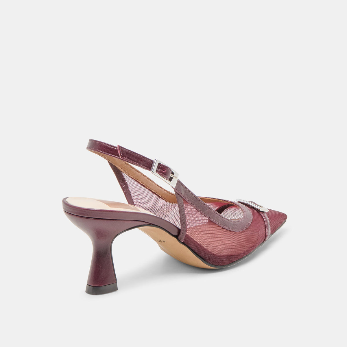 Dolce Vita SHOES Lorine Burgundy Mesh Heels