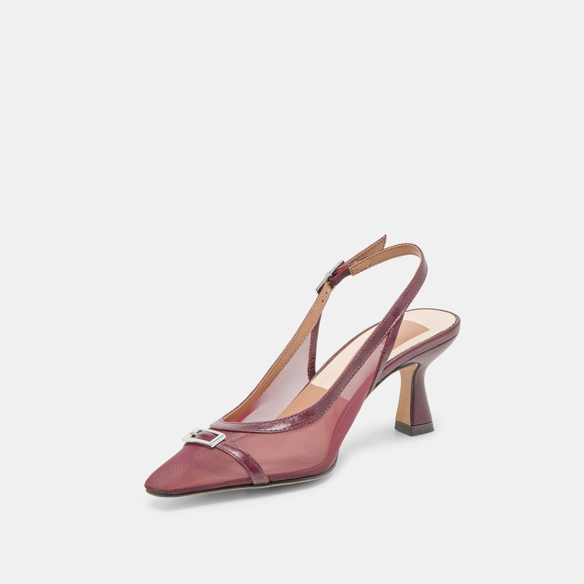 Dolce Vita SHOES Lorine Burgundy Mesh Heels