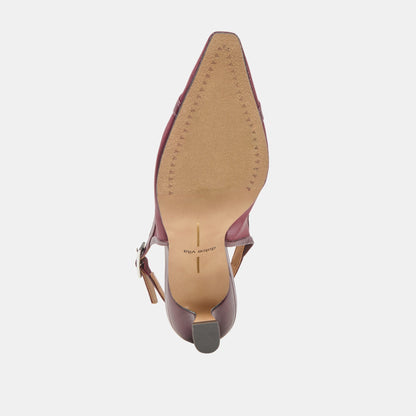 Dolce Vita SHOES Lorine Burgundy Mesh Heels