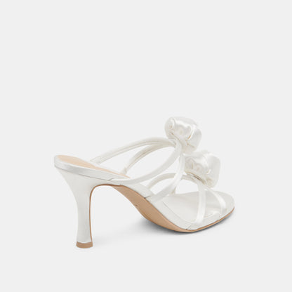 Dolce Vita SHOES LINZY HEELS TRUE WHITE SATIN
 – Dolce Vita
