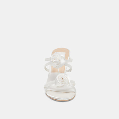 Dolce Vita SHOES LINZY HEELS TRUE WHITE SATIN
 – Dolce Vita